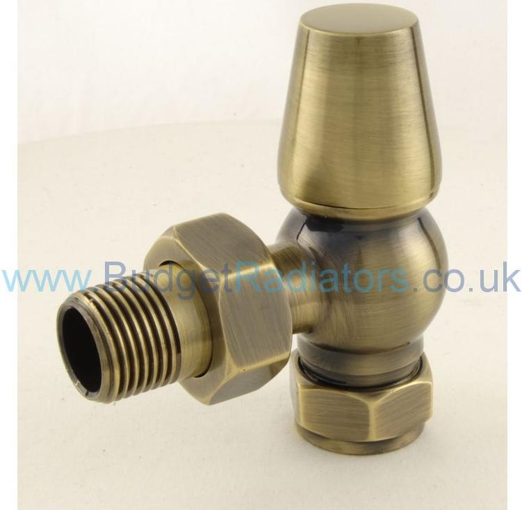 Belgravia Angled Manual Valve Set - Antique Brass